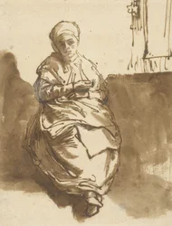 Saskia Sitting by a Window